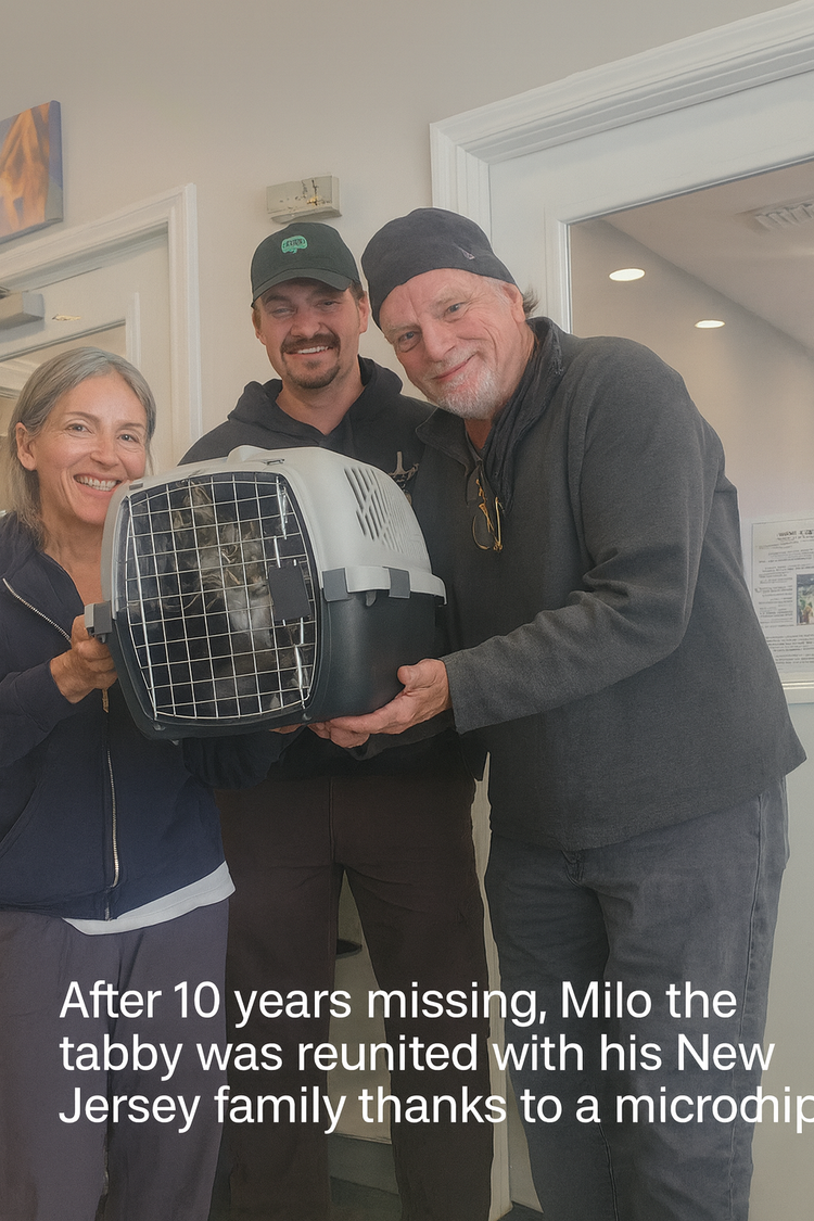 JERSEY MIRACLE: FAMILY REUNITED WITH LOST CAT AFTER 10 YEARS — THANKS TO A TINY MICROCHIP.