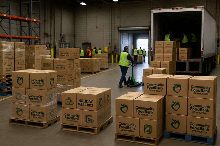 Community FoodBank of New Jersey Floods Hillside With Holiday Hope.