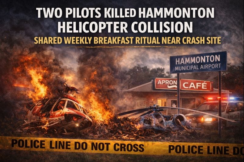 Two Pilots Killed in Hammonton Midair Helicopter Collision Were Known for Weekly Breakfast Ritual Near Airport